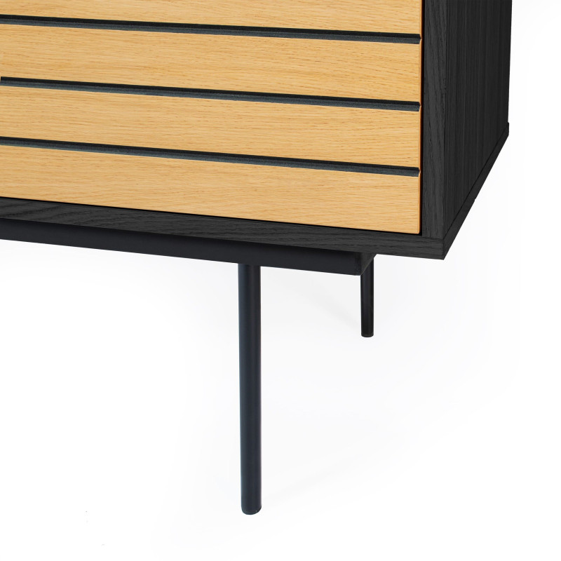 Stripe tall dresser